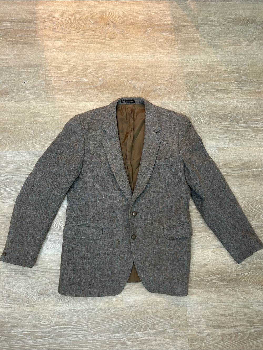 Vintage Harris Tweed 40R 100% Scottish Wool Blazer Men Heritage Sport Coat